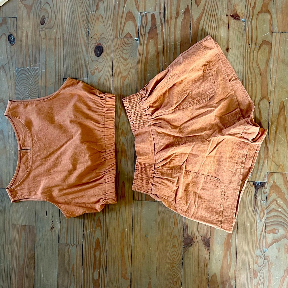 Cropped two piece set